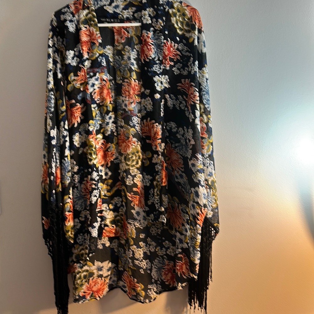 NLW NWOT fall kimono size M